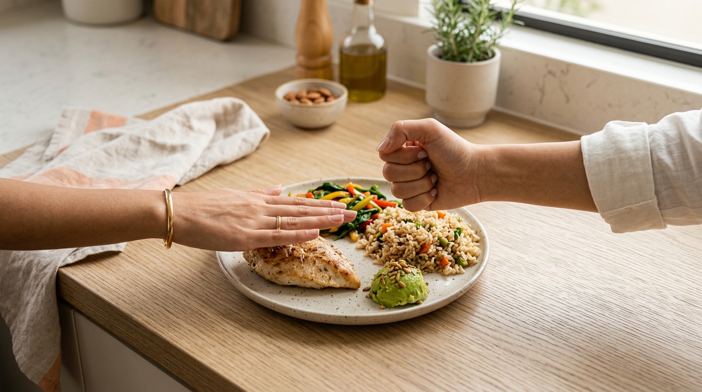 Portion Size Cheat Sheet: Use Palm, Fist, Thumb